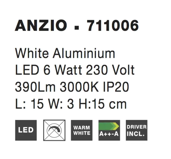 Nástenné svietidlá - Novaluce Dizajnové nástenné svietidlo Anzio 1
