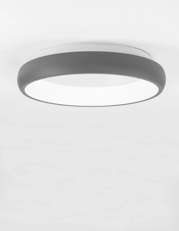Stropné svietidlá - Novaluce Stropné svietidlo LED so stmievaním Albi 41 Svetlá sivé