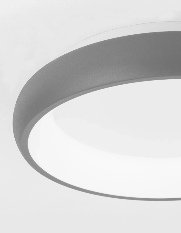 Stropné svietidlá - Novaluce Stropné svietidlo LED so stmievaním Albi 41 Svetlá sivé