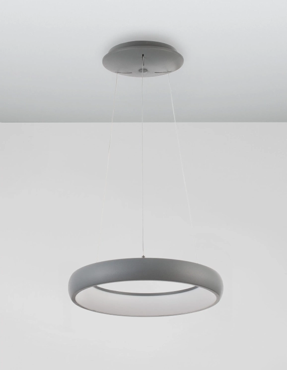 Lustre a závesné svietidlá - Novaluce LED luster Albi 41 Svetlá sivé
