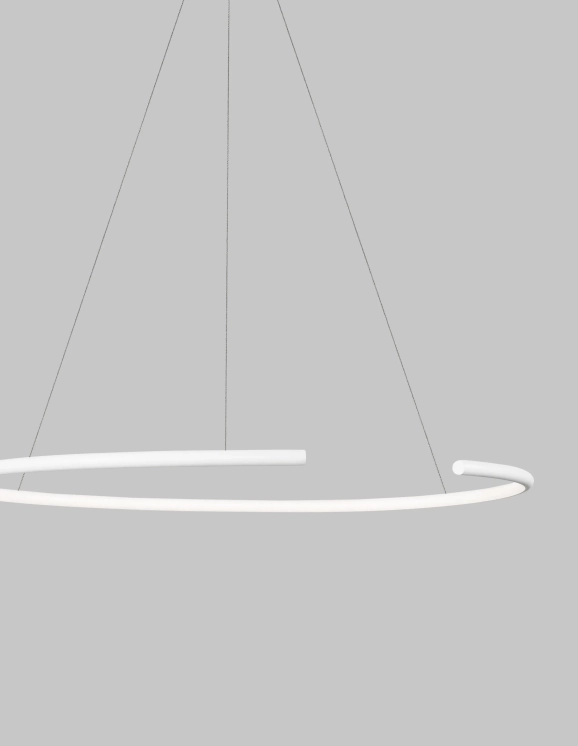 Lustre a závesné svietidlá - Novaluce LED luster Breda 70 biele