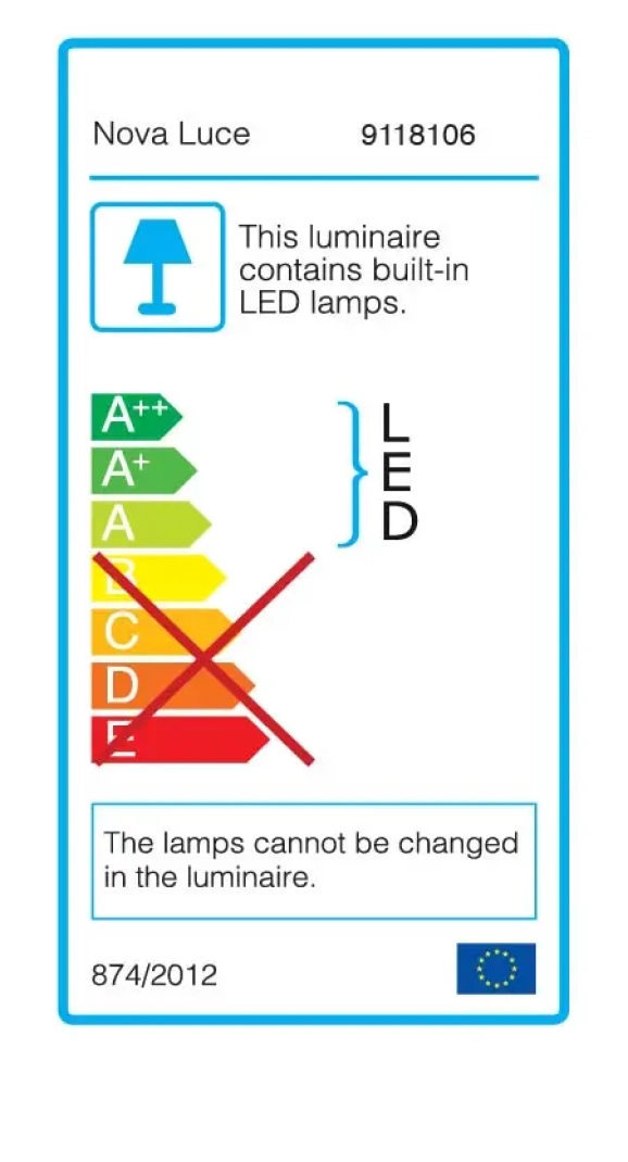 Nástenné svietidlá - Novaluce LED nástenné svietidlo Amadeo