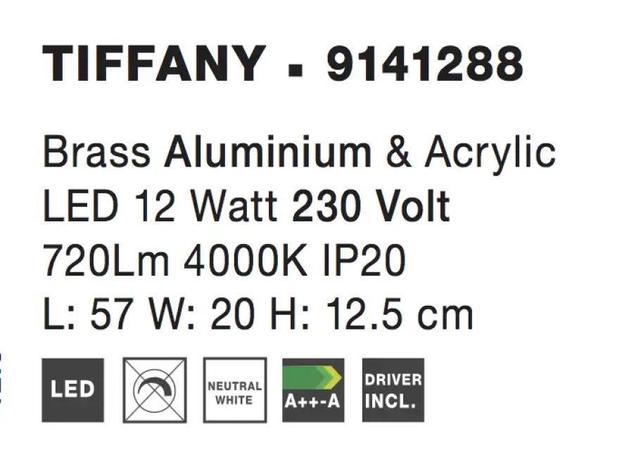 Nástenné svietidlá - Novaluce LED nástenné svietidlo Tiffany