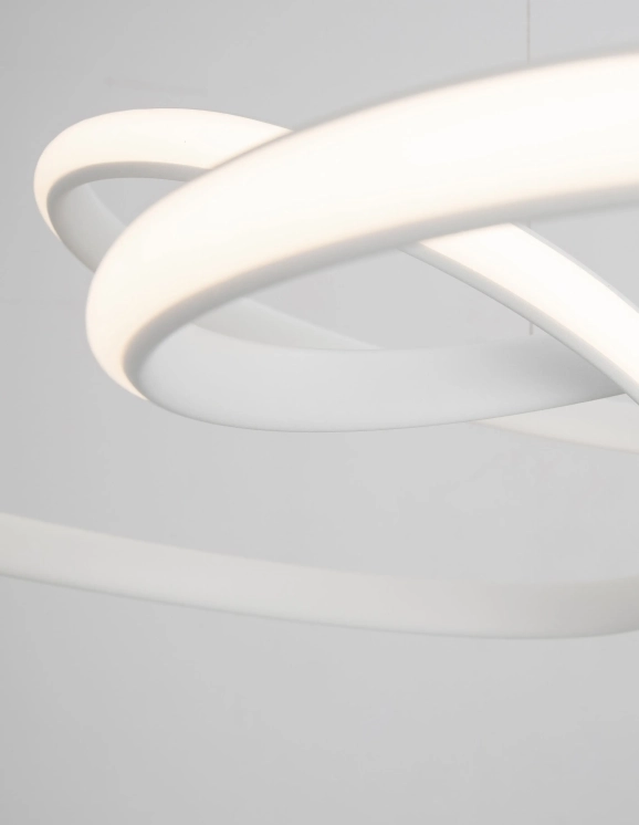 Lustre a závesné svietidlá - Novaluce LED luster Menton 52 biele