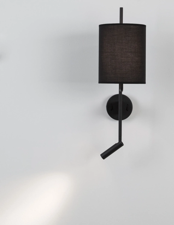 Nástenné svietidlá - Novaluce Dizajnové nástenné svietidlo Yama 18 čierne