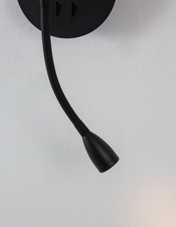 Nástenné svietidlá - Novaluce Dizajnové nástenné svietidlo Nia 19 čierne