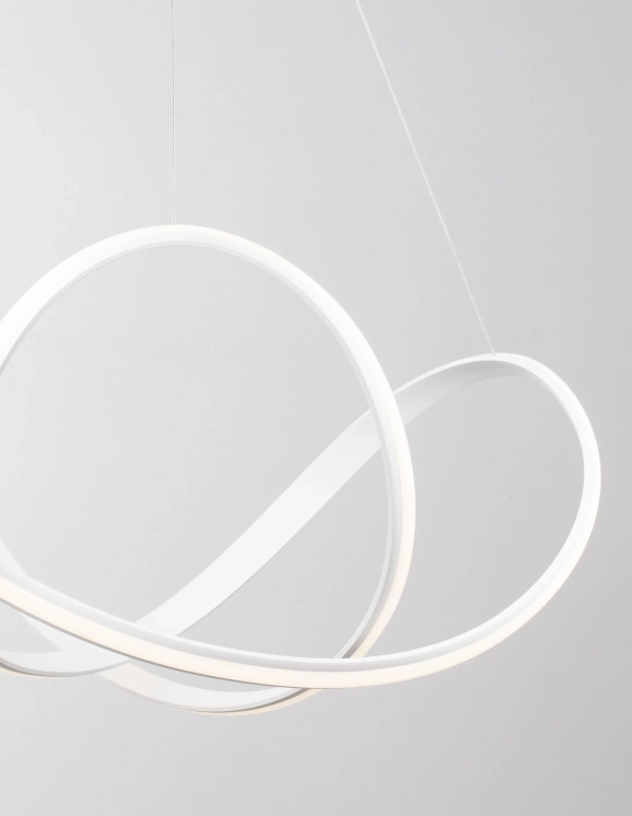 Lustre a závesné svietidlá - Novaluce LED luster Apus 70 biele