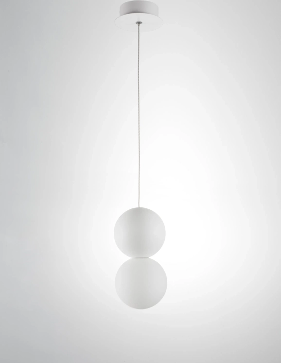 Lustre a závesné svietidlá - Novaluce Moderný luster Zero 10 biele