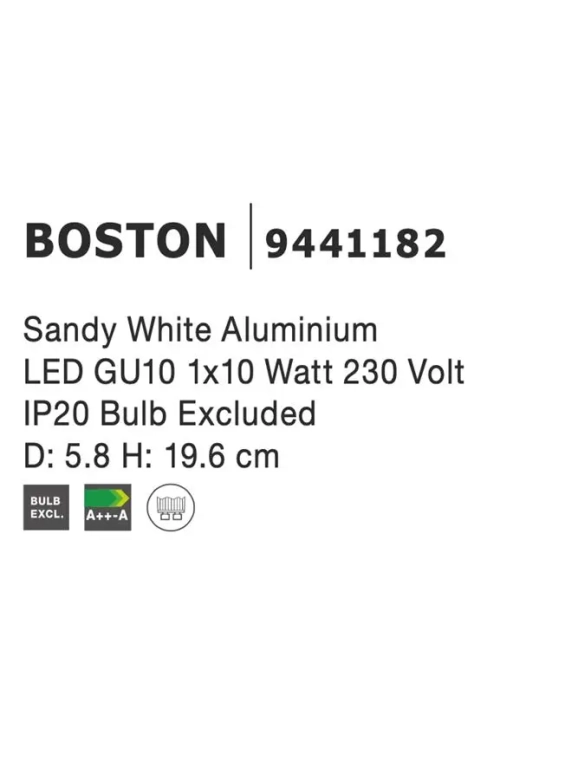Bodové svetlá - Novaluce Bodové svietidlo Boston Big biele