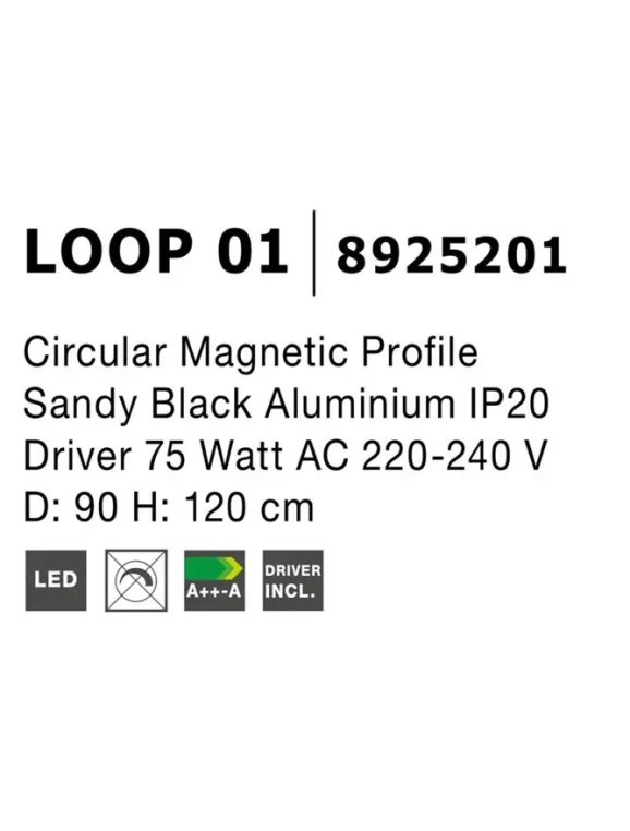 Novaluce Dizajnový LED luster Loop 01