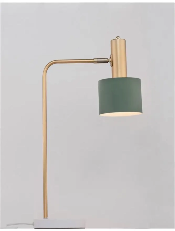 Stolové lampy - Novaluce Rustikálna stolová lampa Paz mint