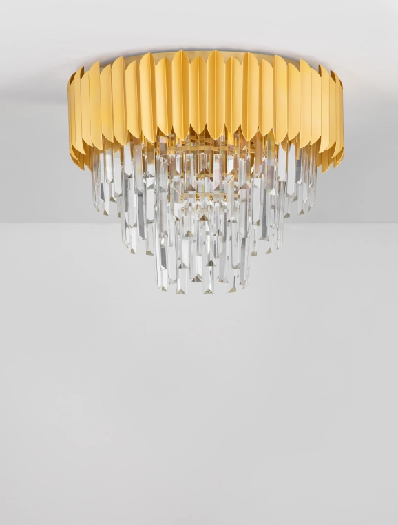 Stropné svietidlá - Novaluce Dizajnové stropné svietidlo Magnolia zlaté