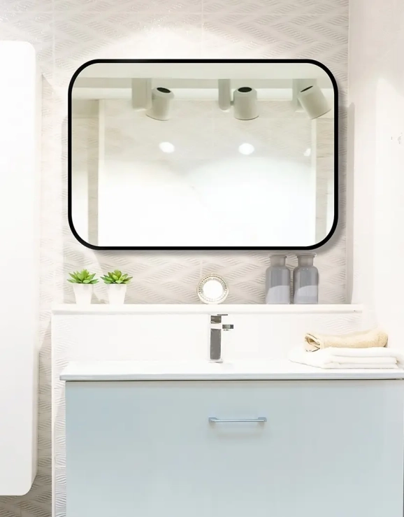 Zrkadlá do kúpeľne - Gaudia Zrkadlo Mirel SLIM Black