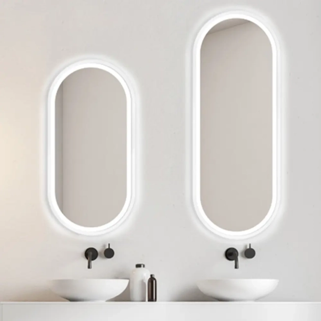 Zrkadlá do kúpeľne - Gaudia Zrkadlo Zeta biele LED