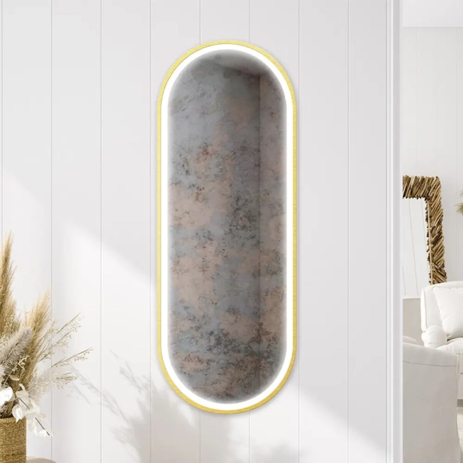 Zrkadlá do kúpeľne - Gaudia Zrkadlo Zeta Gold LED
