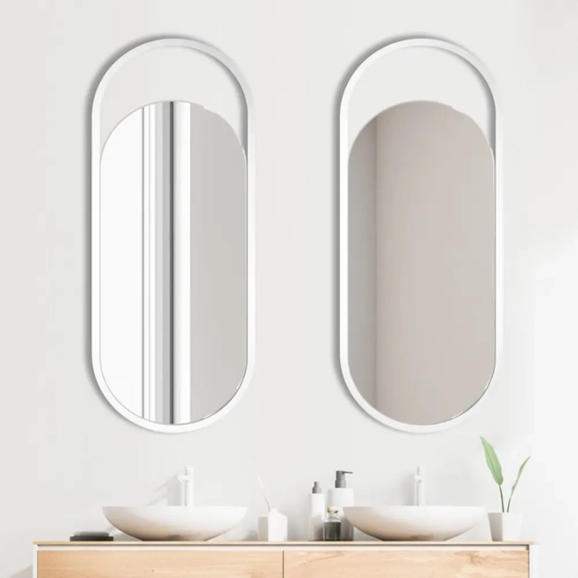 Zrkadlá do kúpeľne - Gaudia Zrkadlo Meriena biele