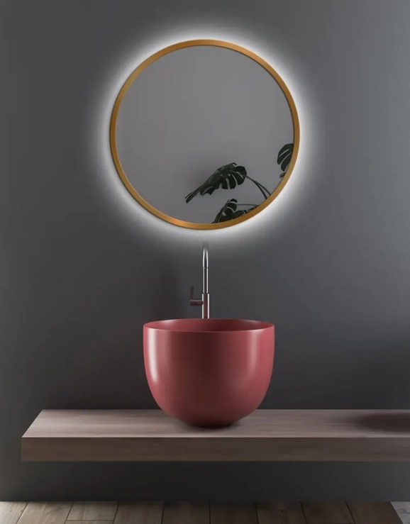 Zrkadlá do kúpeľne - Gaudia Zrkadlo Nordic Gold LED