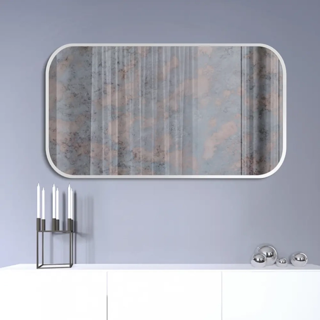 Zrkadlá do kúpeľne - Gaudia Zrkadlo Mirel SLIM biele