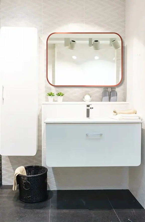 Zrkadlá do kúpeľne - Gaudia Zrkadlo Mirel SLIM Copper