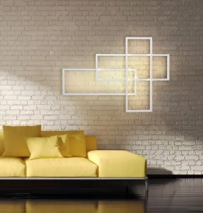 Nástenné svietidlá- AZzardo LED nástenné svietidlo Quadratus