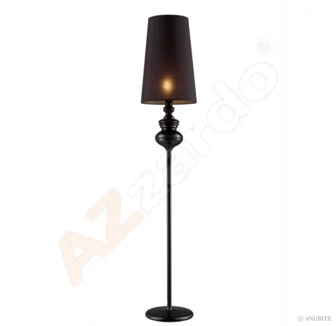 Stojace lampy - AZzardo Retro lampa Baroco čierne FLOOR