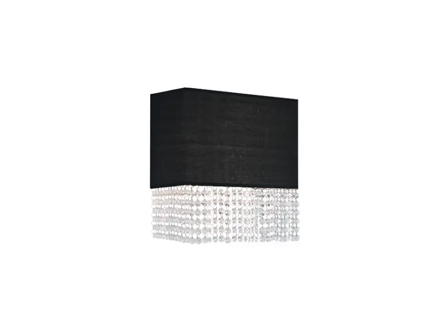 Nástenné svietidlá - AZzardo Dizajnové nástenné svietidlo Glamour čierne