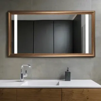 Zrkadlá do kúpeľne- Gaudia Zrkadlo Wood LED Zenas typ A