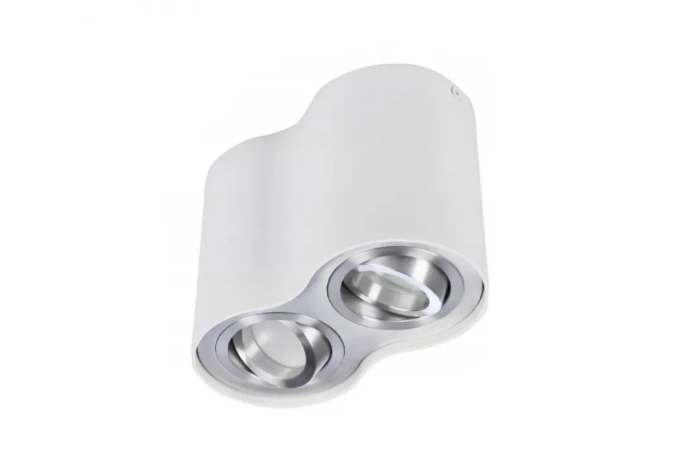 Bodové svetlá - AZzardo Moderné bodové svietidlo Bross 2 biele-hliníkové