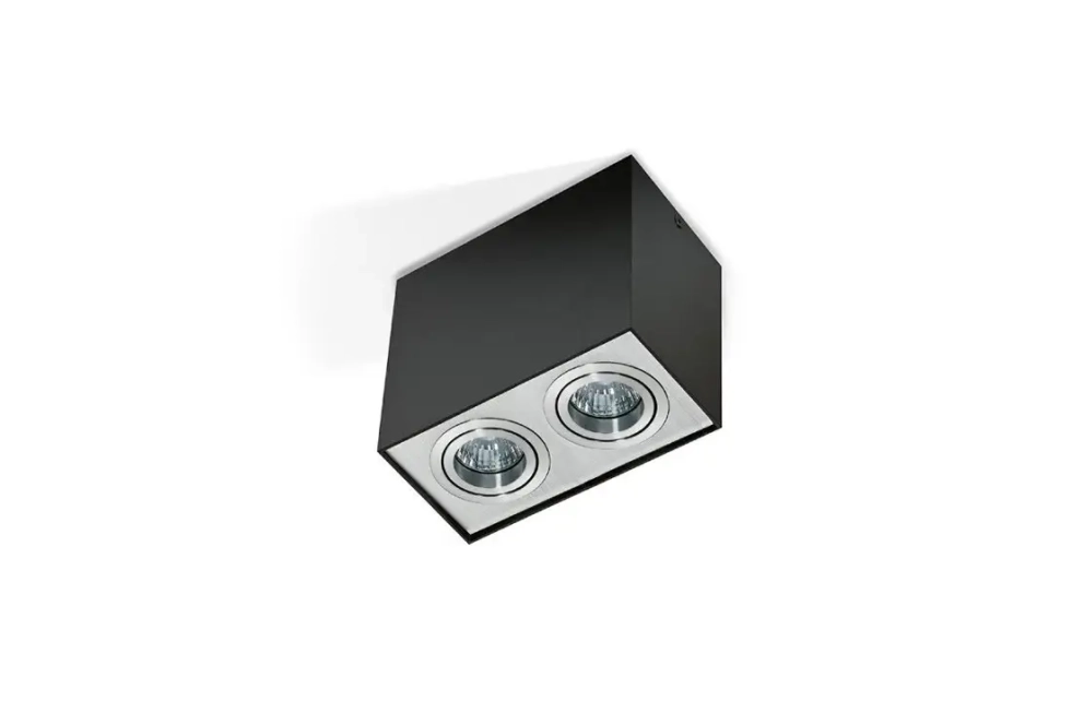Bodové svetlá - AZzardo Moderné bodové svietidlo Eloy 2 čierne/hliníkové