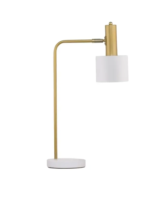 Stolové lampy - Novaluce Rustikálna stolová lampa Paz biele