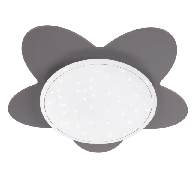 Stropné svietidlá - Elobra Kvetinové LED hviezdne svetlo sivá
