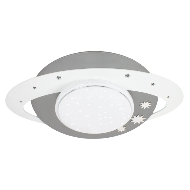 Stropné svietidlá - Elobra Stropné svietidlo LED Saturn Starlight sivá