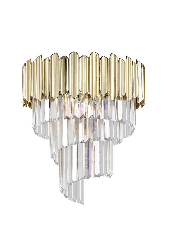 Stropné svietidlá - Zumaline Luxusné stropné svietidlo Gladius 43 zlatá