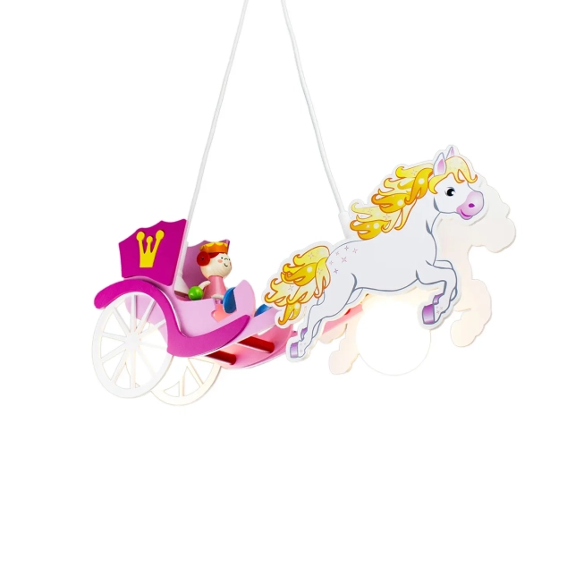 Stropné svietidlá - Elobra Detské svetlo Princezná na koni
