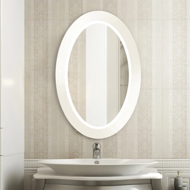 Zrkadlá do kúpeľne - Gaudia Zrkadlo Balde Oval LED biele