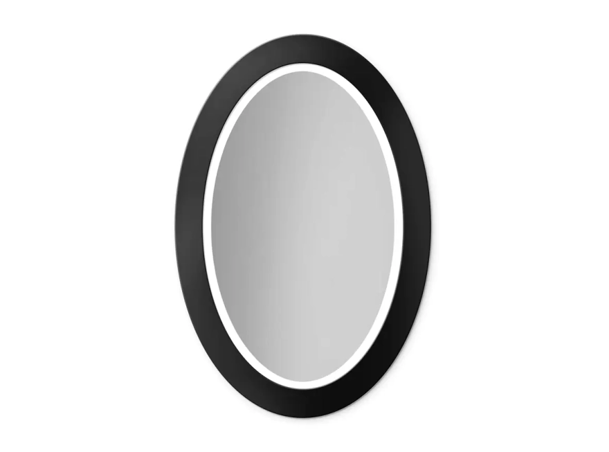 Zrkadlá do kúpeľne - Gaudia Zrkadlo Balde Oval LED Black