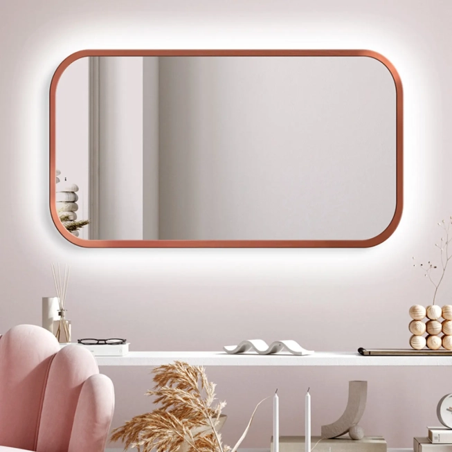 Zrkadlá do kúpeľne - Gaudia Zrkadlo Mirel LED Ambient Copper
