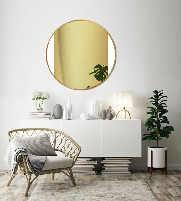 Zrkadlá do kúpeľne - Gaudia Zrkadlo Sido LED Gold