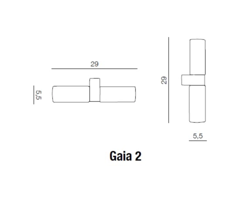 Nástenné svietidlá - AZzardo Dizajnové nástenné svietidlo Gaia 2