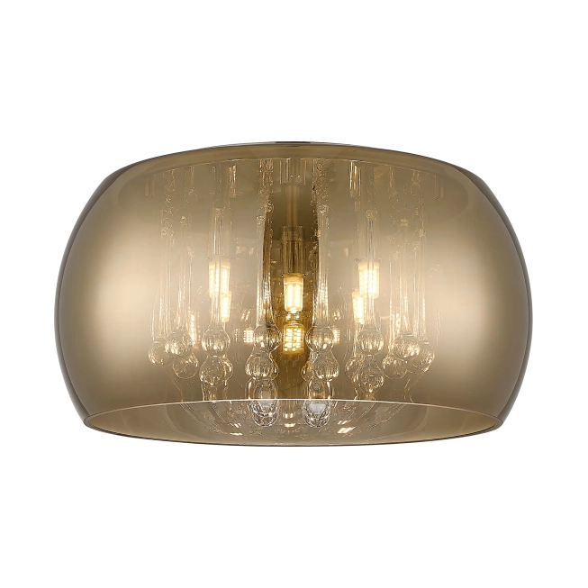 Stropné svietidlá - Zumaline Luxusné stropné svietidlo Crystal zlatá