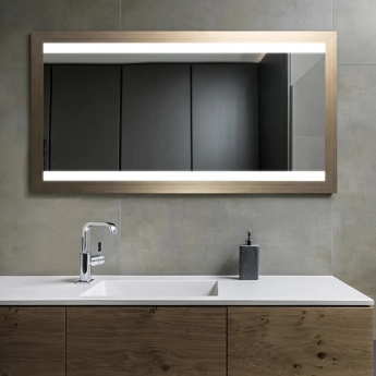 Zrkadlá do kúpeľne- Gaudia Zrkadlo Wood LED Oros typ B