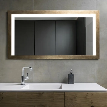 Zrkadlá do kúpeľne- Gaudia Zrkadlo Wood LED Formio typ C