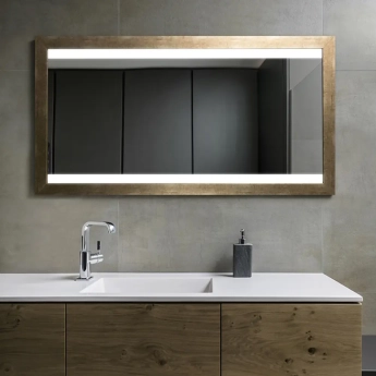 Zrkadlá do kúpeľne- Gaudia Zrkadlo Wood LED Formio typ B