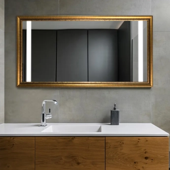 Zrkadlá do kúpeľne- Gaudia Zrkadlo Wood LED Arans typ A