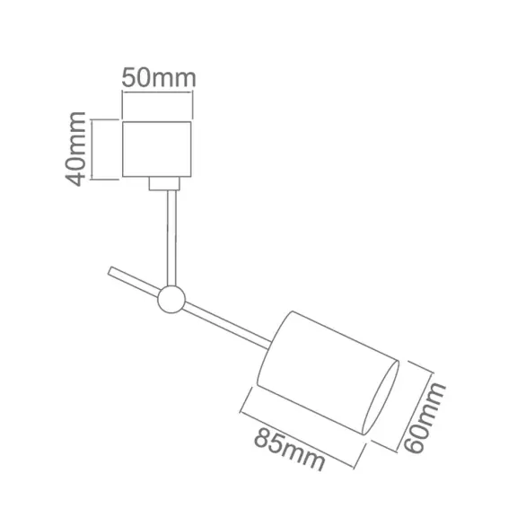 Bodové svetlá -  Orlicki design Minimalistické bodové svietidlo Stick biela
