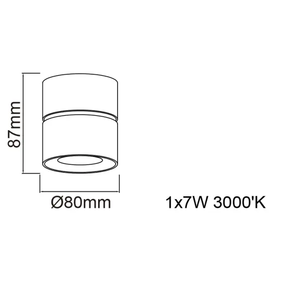 Bodové svetlá -  Orlicki design Minimalistické bodové svietidlo Mone biela 