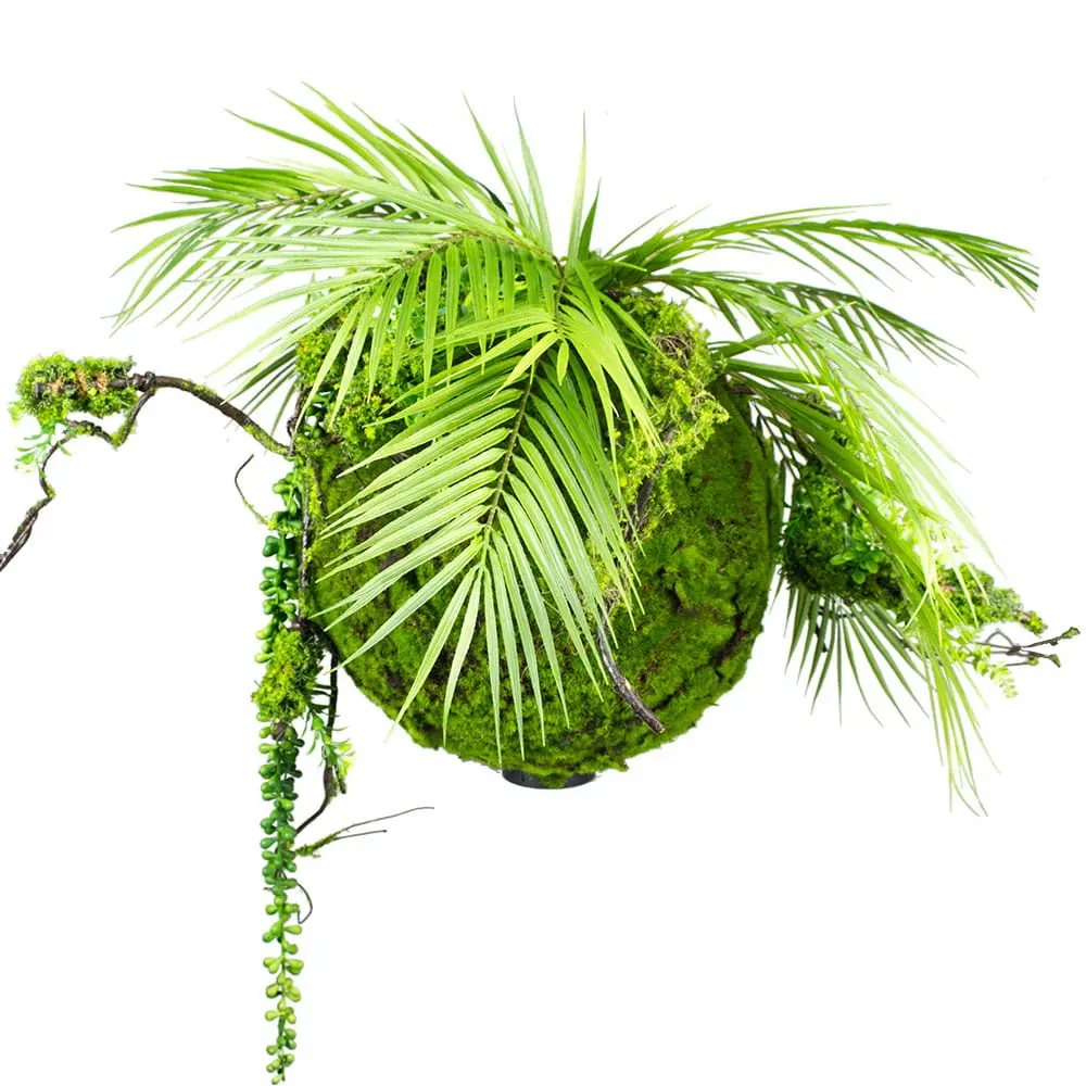 Visiace rastliny- Green Designers Artificial Moss Ball 35 cm