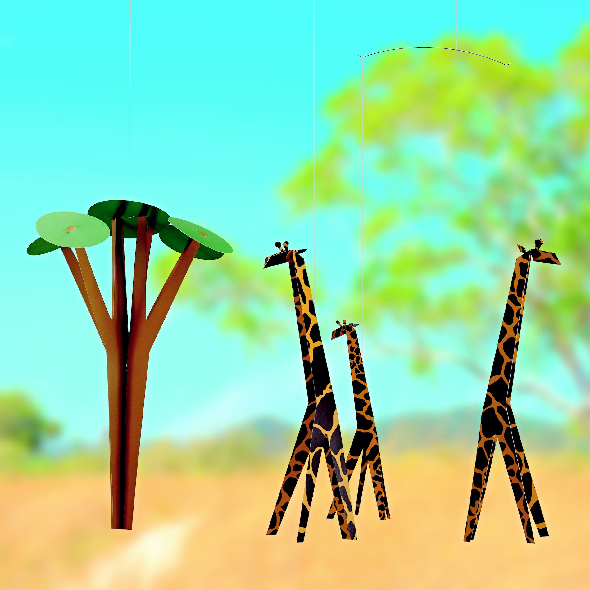 Kinety - Kinet Giraffes on the Savannah